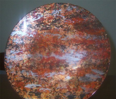 Делаем позолоту изделий. Тарелка.