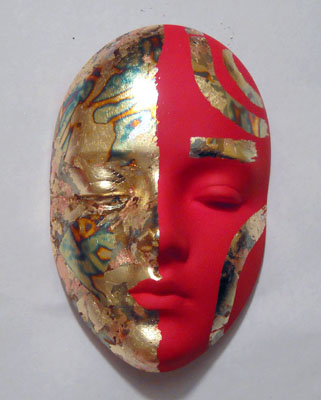 Ритуальная маска (декупаж).