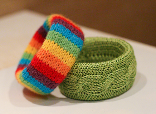 Вязаный браслет своими руками.