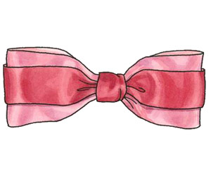 Двуцветный бант