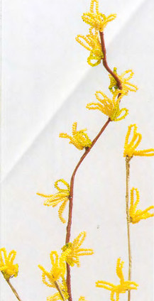 Форзиция из бисера