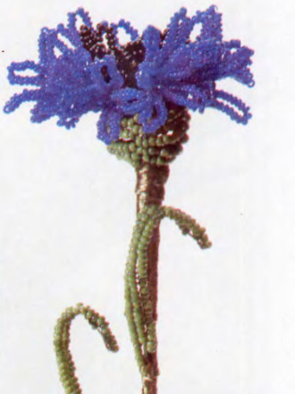 Василек из бисера