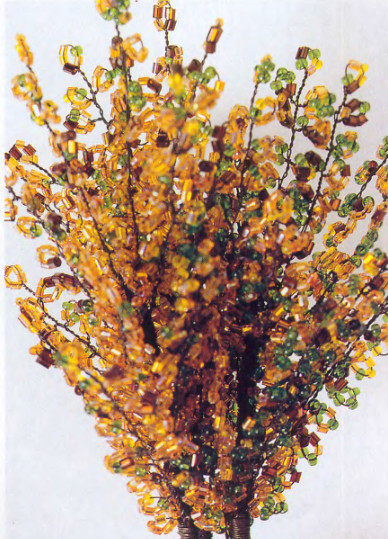 Миниатюрные растения из бисера