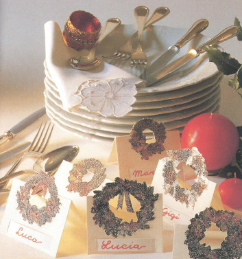 Именные карточки из микробисера