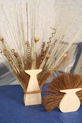 Деревянная ваза