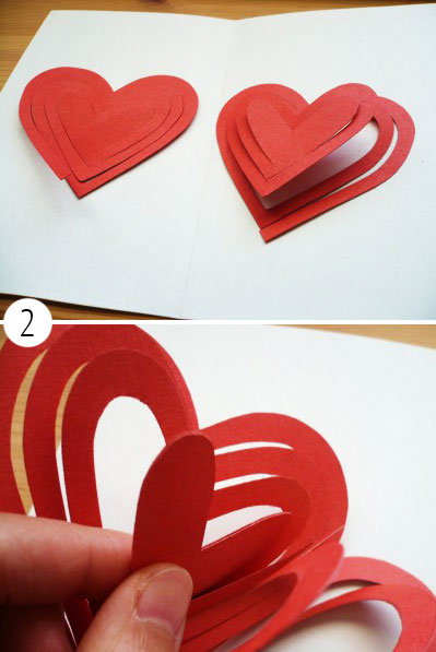Как сделать оригинальную открытку с сердечком своими руками
