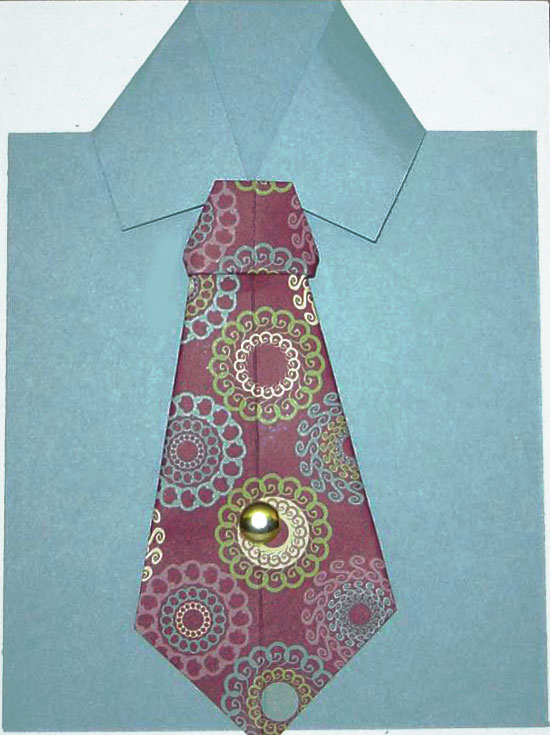 Как сделать открытку галстук
