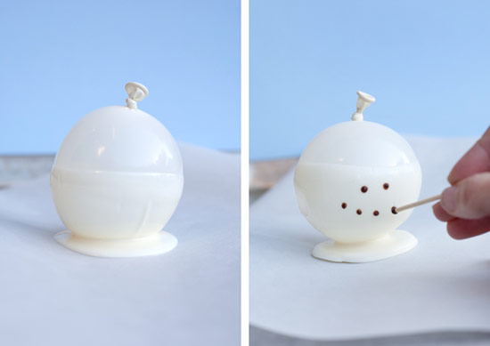 Как сделать снеговика из шоколада своими руками
